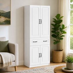 Durable White Cabinet Set for Indoor and Outdoor Use