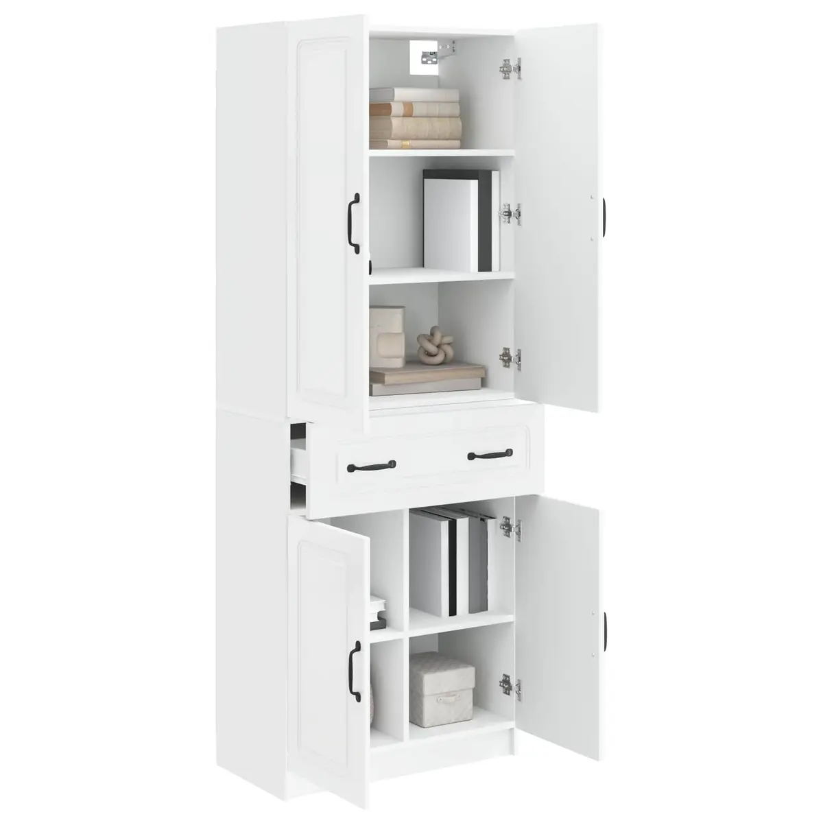 White Cabinet Set for Indoor and Outdoor Use