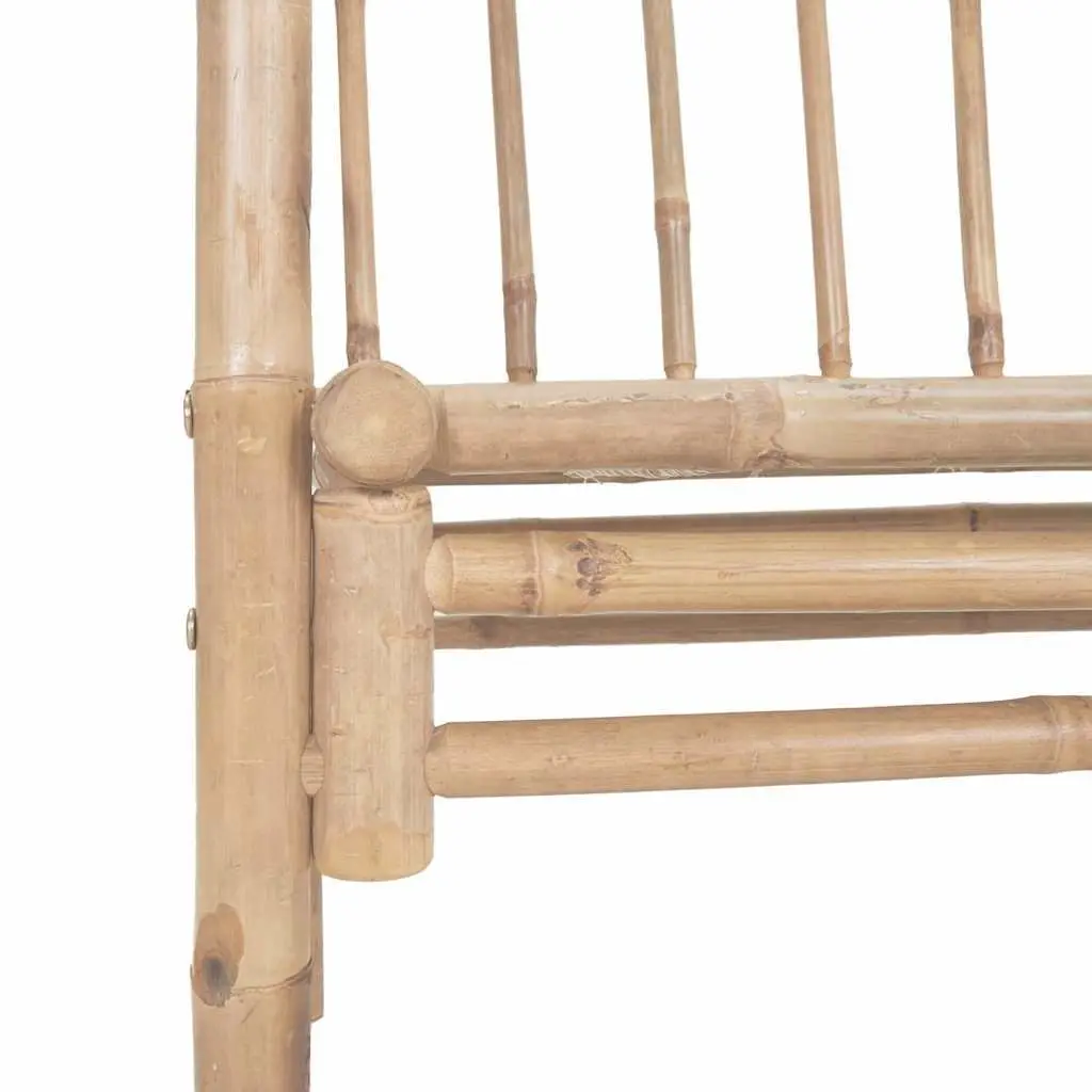 Bamboo Garden Bench with Pergola Trellis