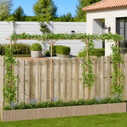 Bamboo Pergola for Outdoor Spaces - Durable Garden Trellis