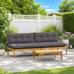 Premium Acacia Wood Outdoor Sectional Sofa Set