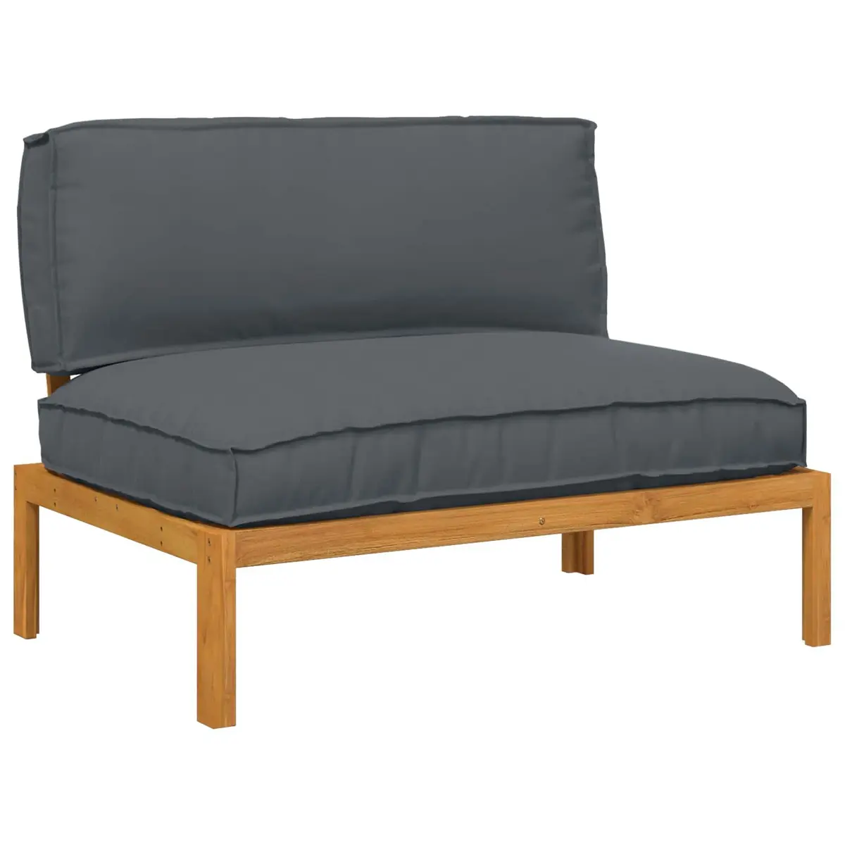 Sofa Set Solid Acacia Wood Modular Anthracite Outdoor Garden Furniture