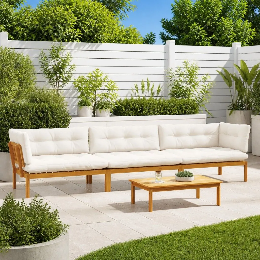 4 Piece Outdoor Sectional Sofa Set