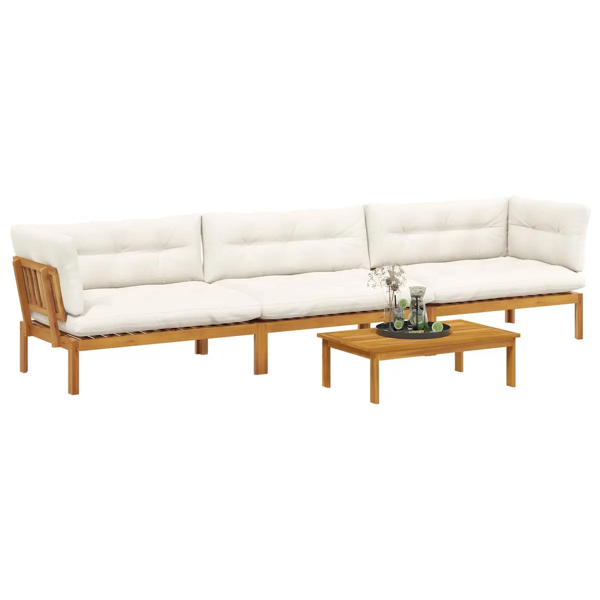 4 Piece Outdoor Sectional Sofa Set