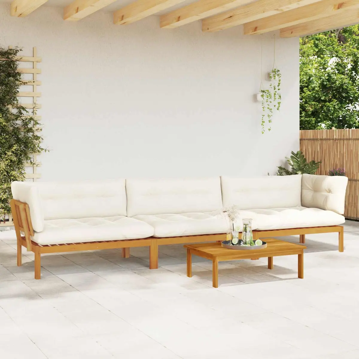 4 Piece Outdoor Sectional Sofa Set
