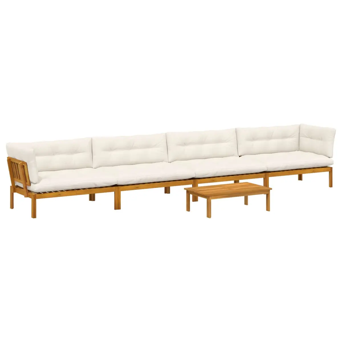 5 Piece Garden Pallet Sectional Sofa Set