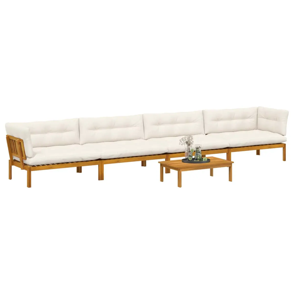 5 Piece Garden Pallet Sectional Sofa Set