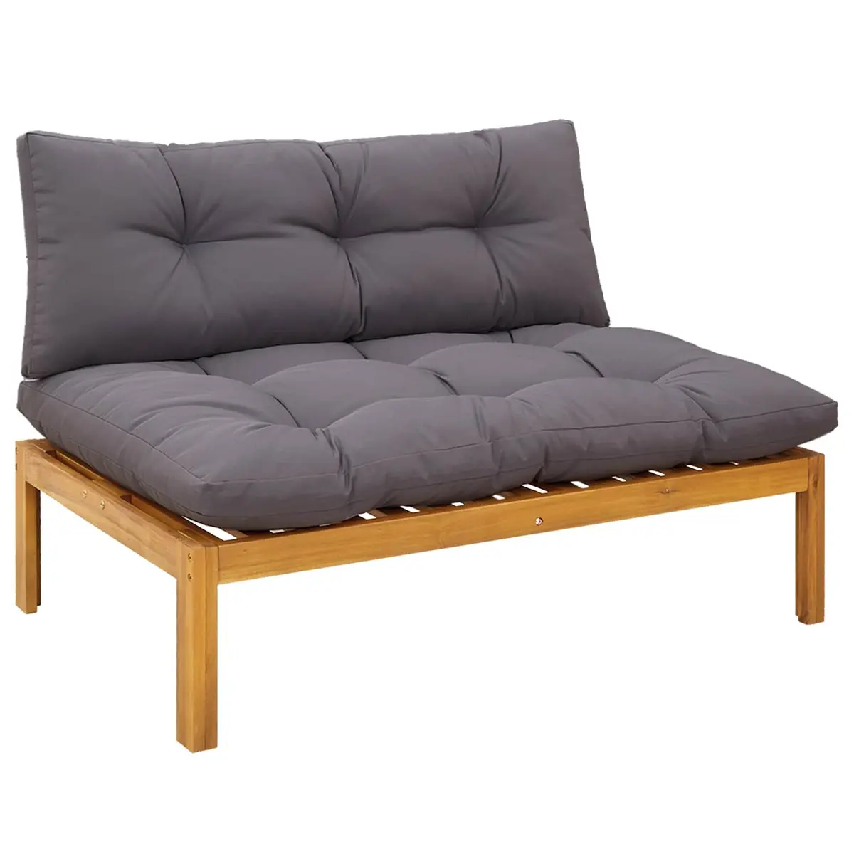 3 Piece Garden Pallet Sofa Set with Table