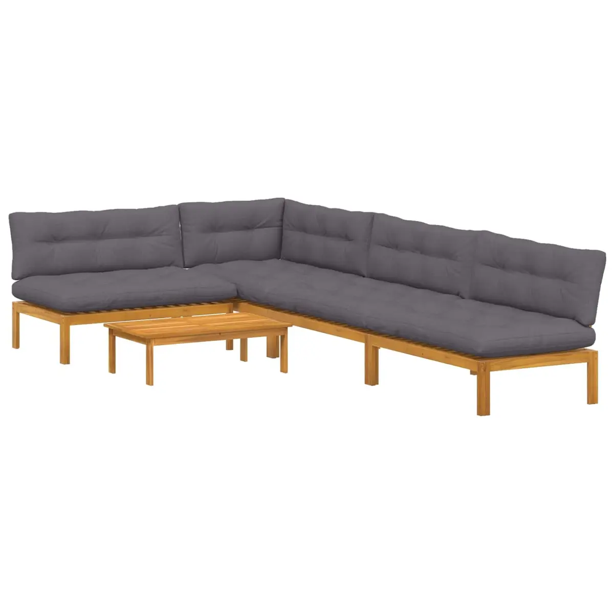 5-Piece Corner Lounge Sofa Set for Outdoor Spaces