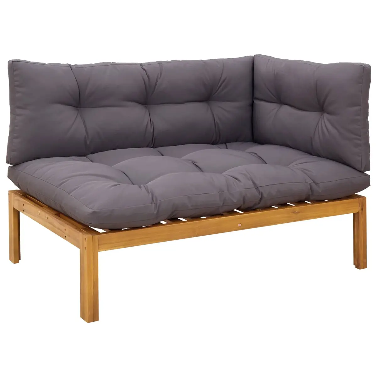 6-Piece Outdoor Corner Lounge Sofa Set with Table