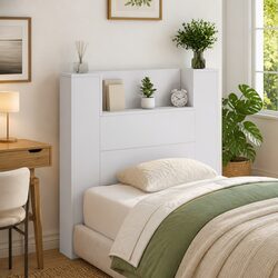 Durable Storage Headboard with RGB LED Lighting