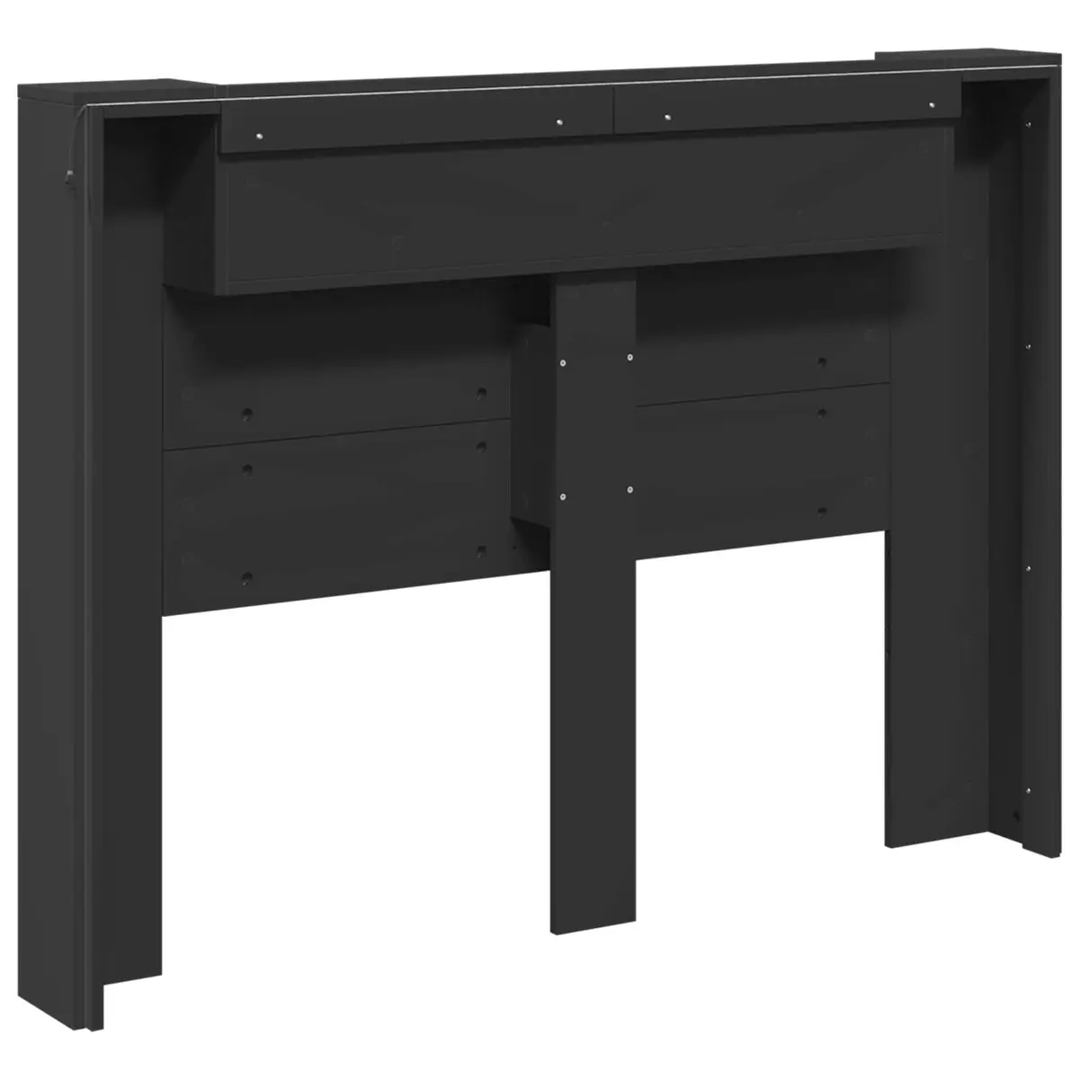 Storage Headboard with Adjustable RGB LED Lighting