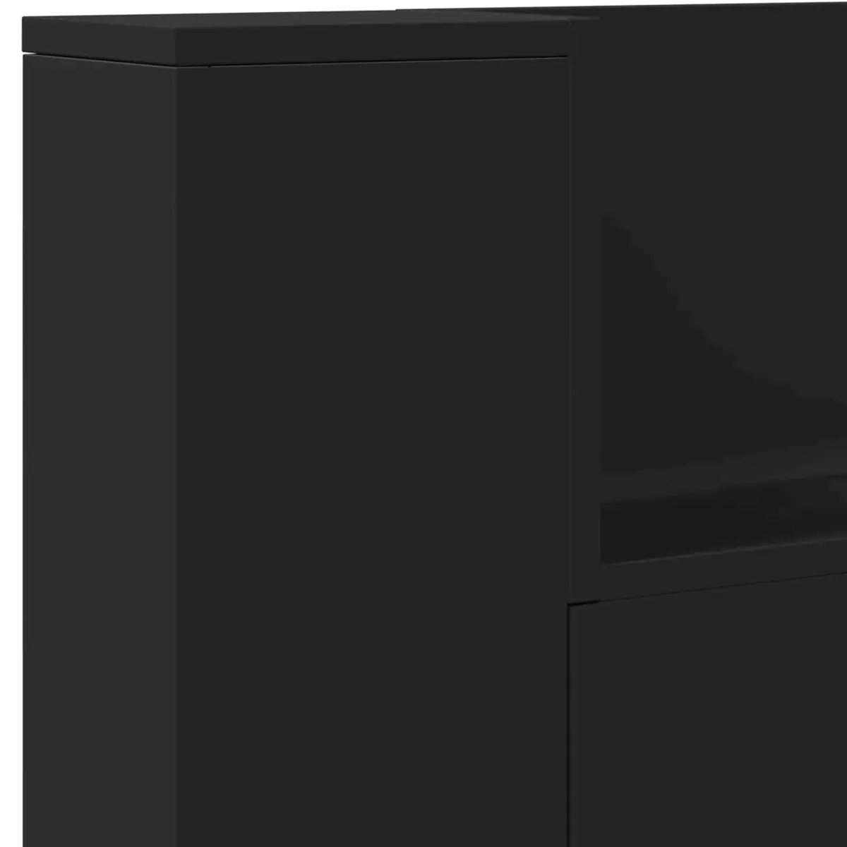 Storage Headboard with Adjustable RGB LED Lighting