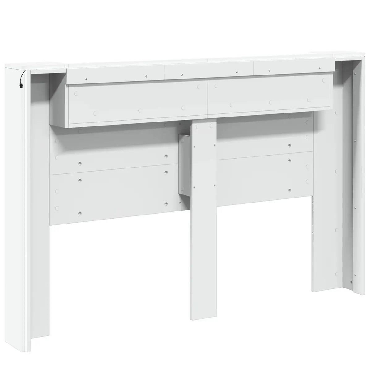 Storage Headboard with Adjustable RGB LED Lighting