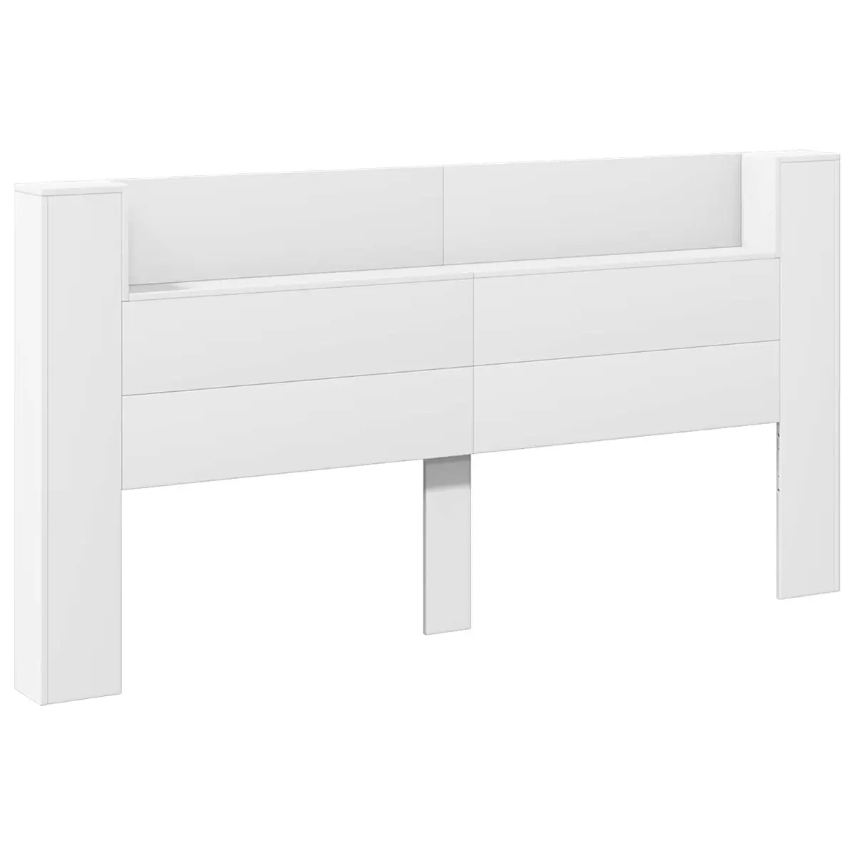 Storage Headboard with Adjustable RGB LED Lights