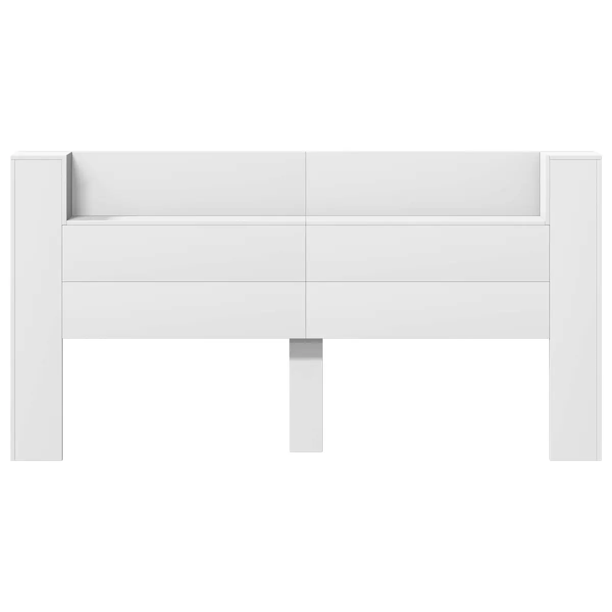 Storage Headboard with Adjustable RGB LED Lights