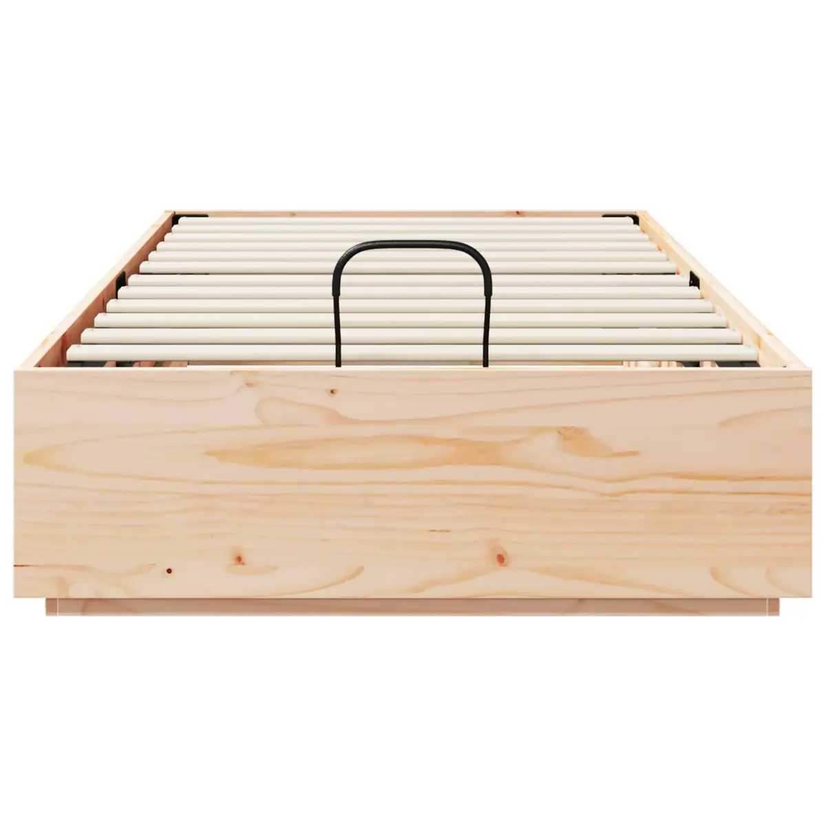 Ottoman Storage Bed Frame in Solid Pine Wood