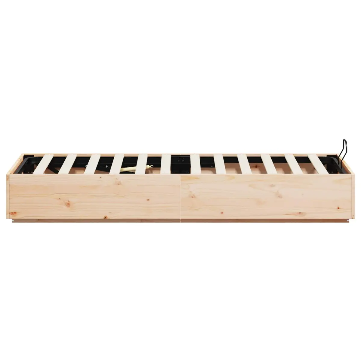 Ottoman Storage Bed Frame in Solid Pine Wood
