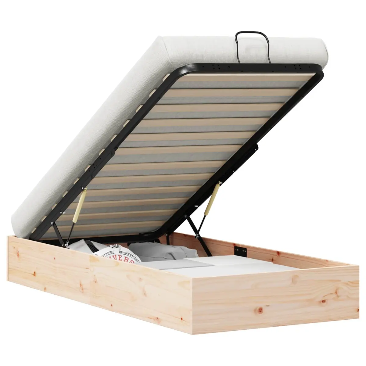 Ottoman Bed Frame with Storage 90 x 190 cm