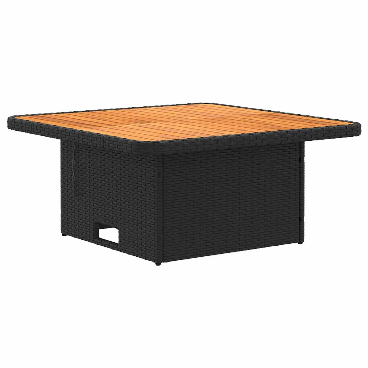 6-Piece Black PE Rattan Outdoor Furniture Set