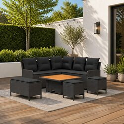 7-Piece Outdoor Furniture Set with Cushions