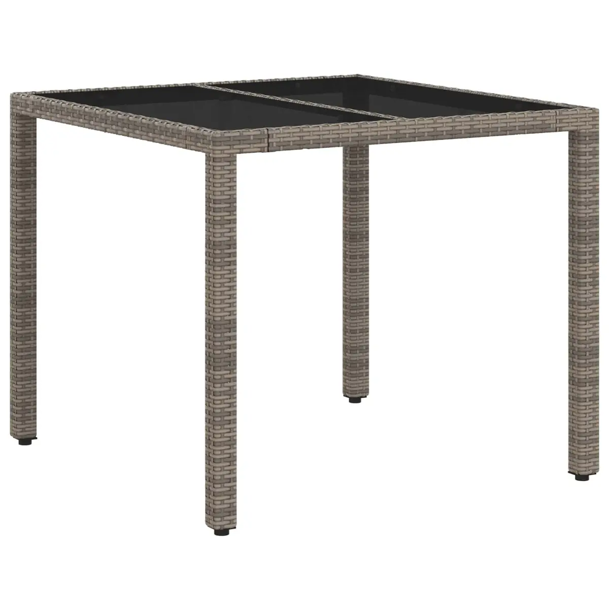 Outdoor Dining Set 5 Piece Grey Patio Furniture Table Chairs Garden Lounge