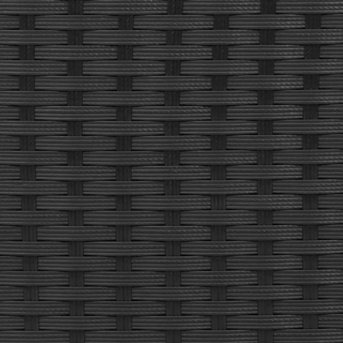 Outdoor Dining Set Poly Rattan Steel 3 Piece Black