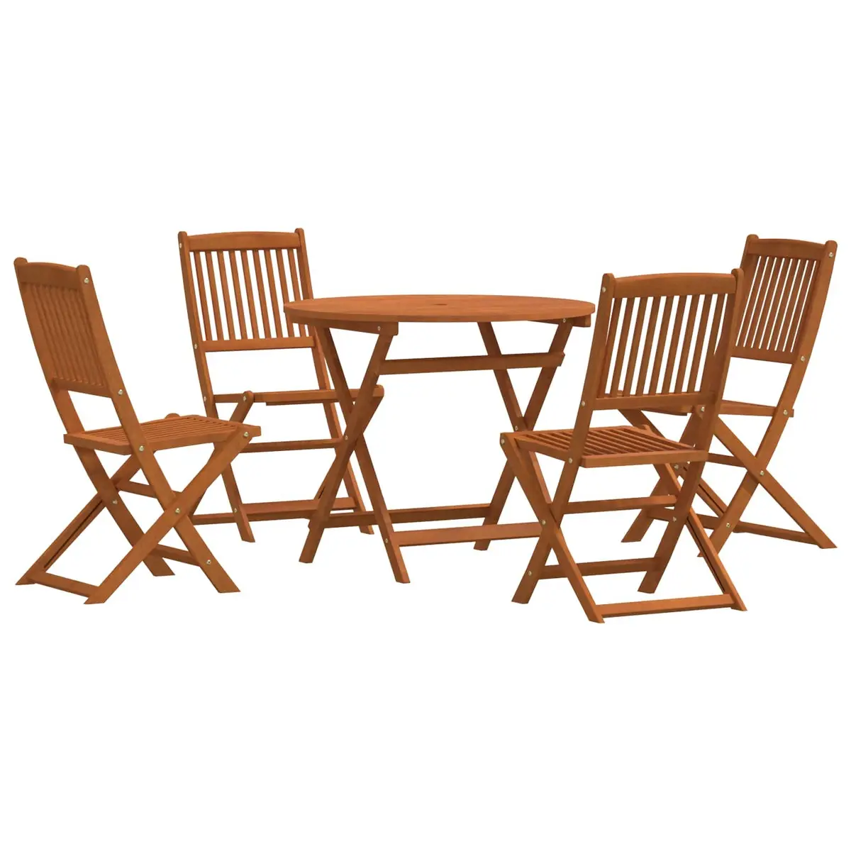 Solid Eucalyptus Wood 5pc Patio Furniture Set
