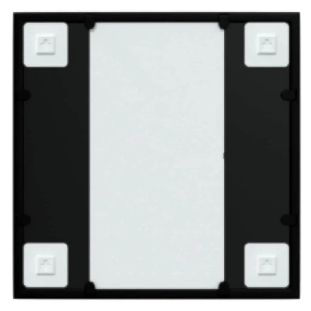 Metal Frame Wall Mirror Black 40x40 cm for Home