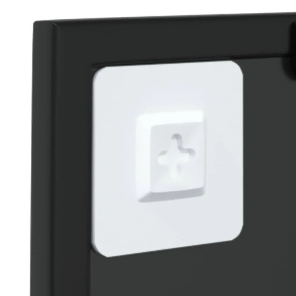 Metal Frame Wall Mirror Black 40x40 cm for Home