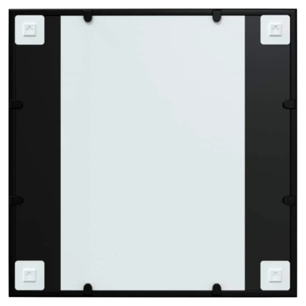 Wall Mirror Metal Frame 60x60cm Black