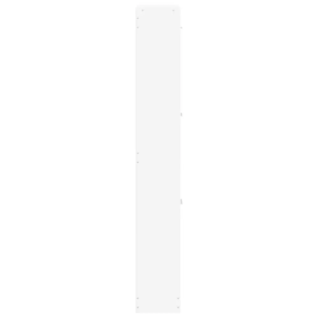 White Shoe Cabinet with 3 Drawers 59x17x108 cm