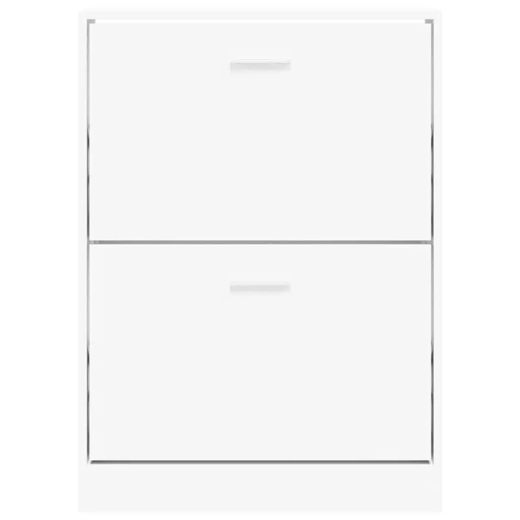 Shoe Cabinet Engineered Wood 59 x 17 x 81 cm White