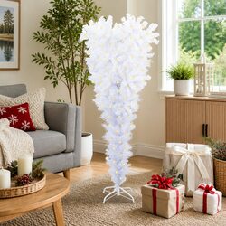 150cm White Artificial Christmas Tree with LED Lights