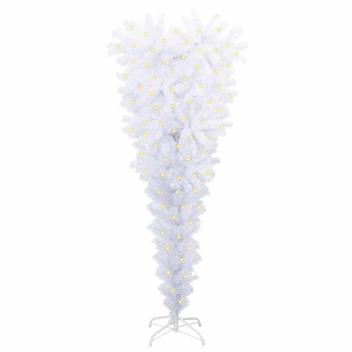 150cm White Artificial Christmas Tree with LED Lights