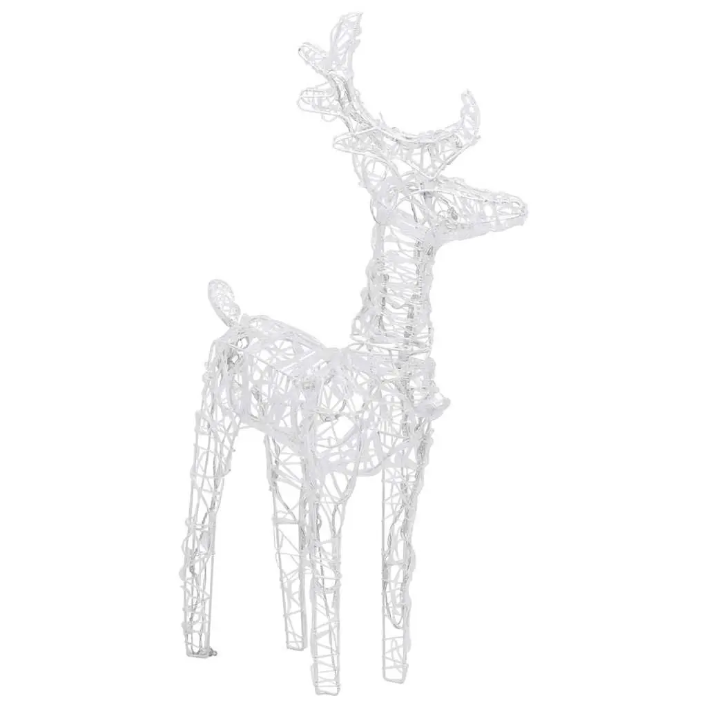 Christmas Reindeer Lights Acrylic 2 pcs Blue Outdoor Yard Decoration LED Display