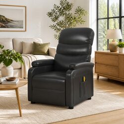 High-Quality Electric Massage Chair Black Recliner