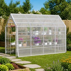 Transparent PE Plant Cover Tarp 3x4m Garden Outdoor Protective Sheet Lightweight