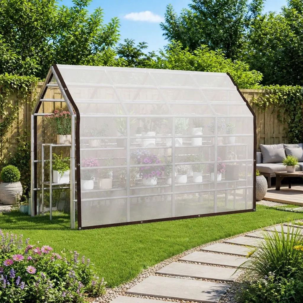 Transparent PE Tarpaulin for Outdoor Use 3 x 3 m
