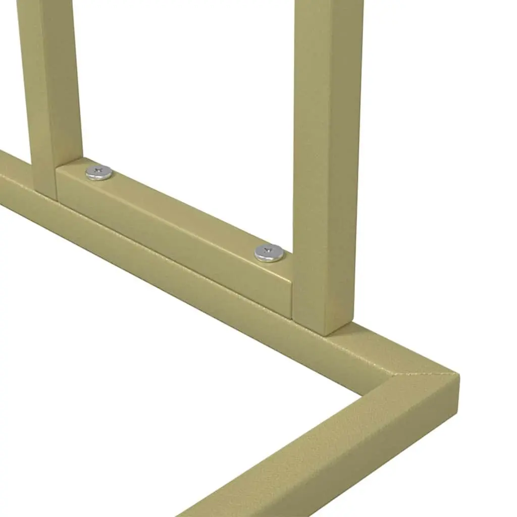 Freestanding Towel Rack Iron 2-Tier Gold Bathroom Storage Organiser