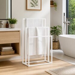 Durable 3 Tier Towel Rack for Bathroom Organizing