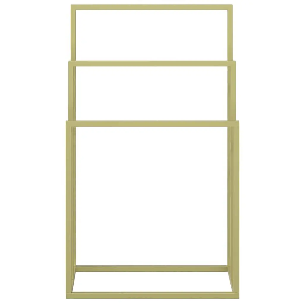 Towel Rack Iron 3 Tier Gold