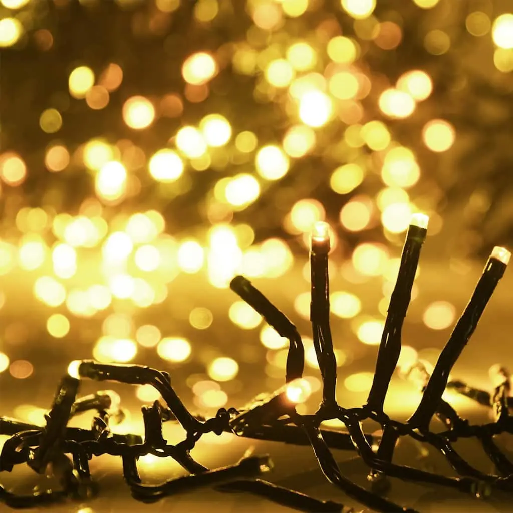 LED Cluster String 400 Lights 7.4m Warm White