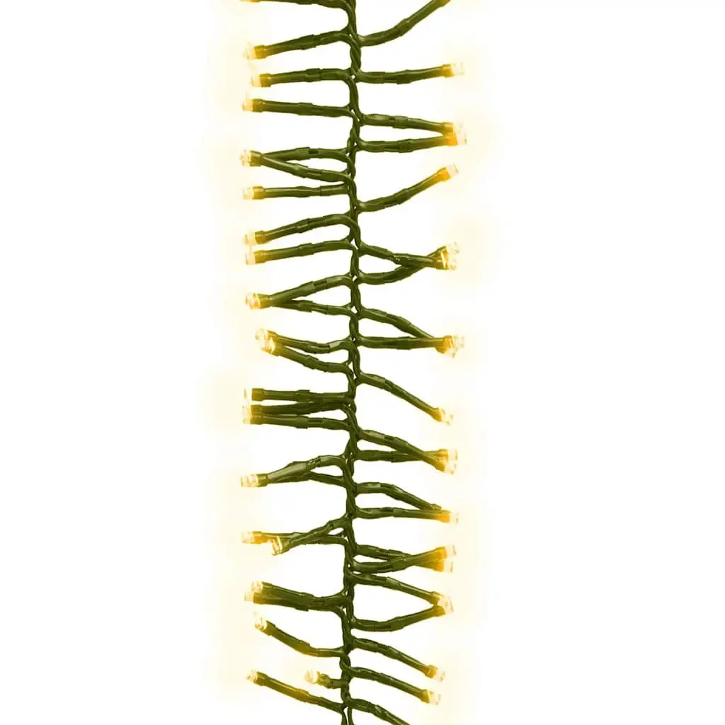 LED Cluster String 400 Lights 7.4m Warm White