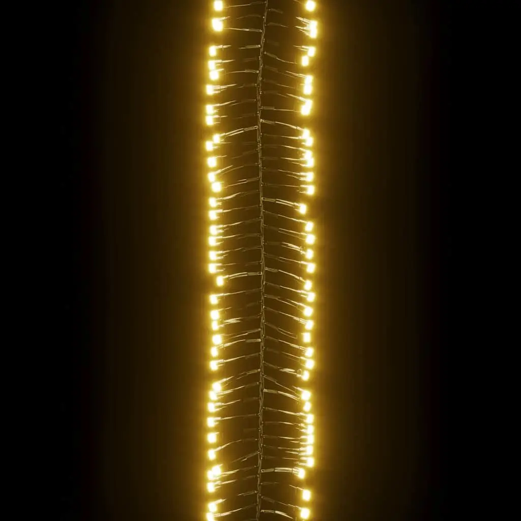 LED Cluster String 400 Lights 7.4m Warm White