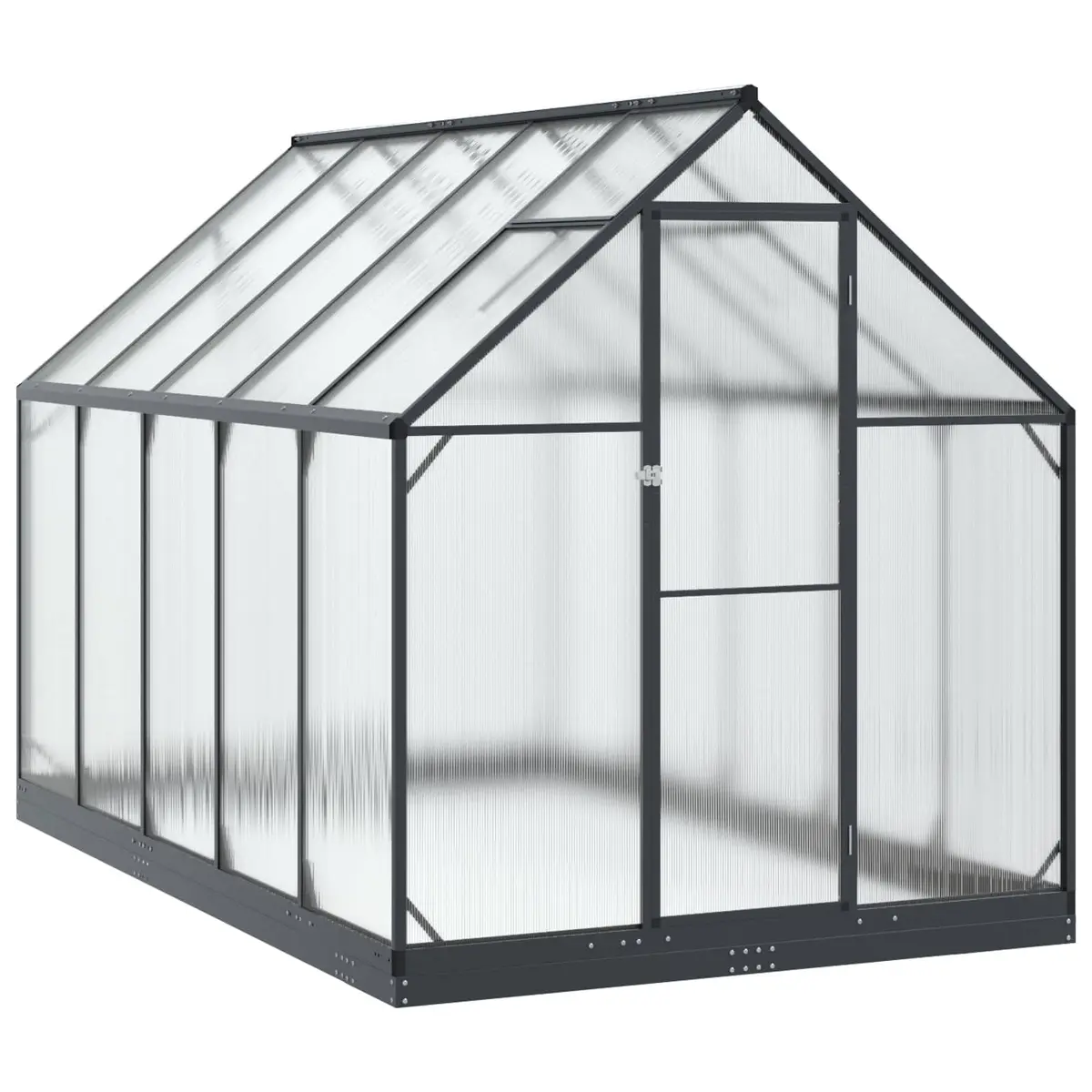 Adjustable Height Anthracite Greenhouse Tunnel for Gardens