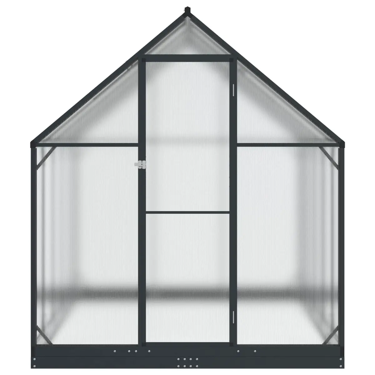 Adjustable Height Anthracite Greenhouse Tunnel for Gardens