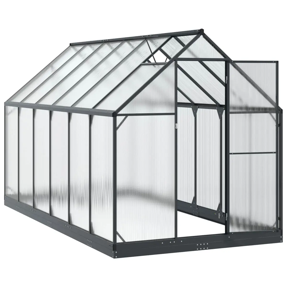 Adjustable Height Anthracite Garden Greenhouse Tunnel