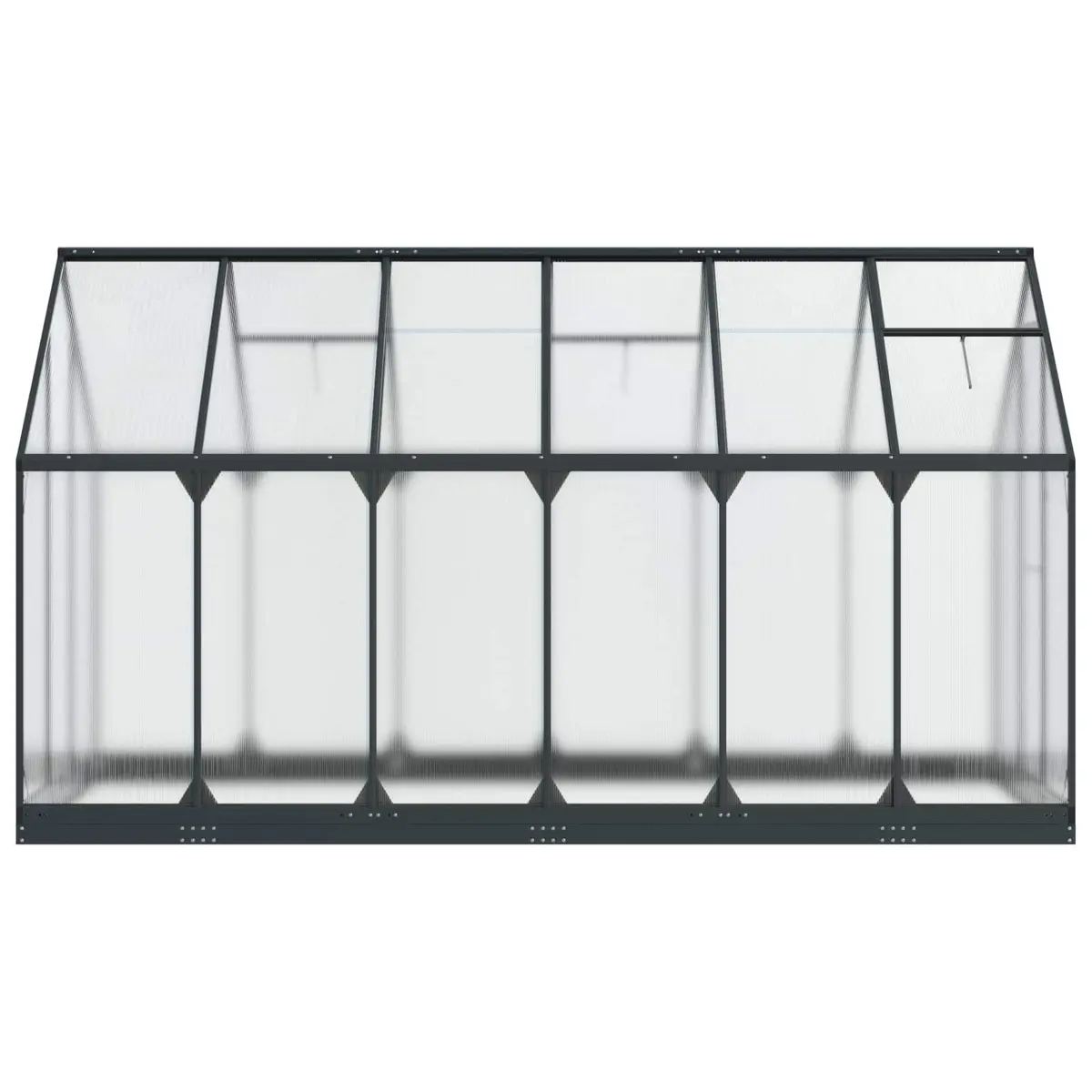 Adjustable Height Anthracite Garden Greenhouse Tunnel