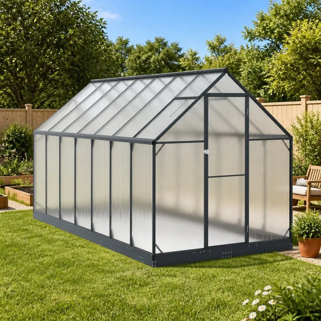 Adjustable Garden Greenhouse Tunnel in Anthracite